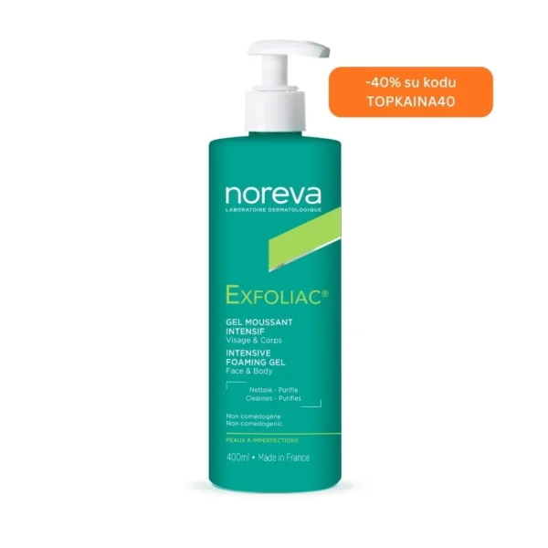 Intensyvaus poveikio putojantis gelis EXFOLIAC®