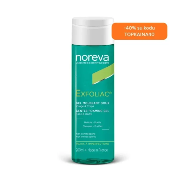 Švelnus putojantis gelis EXFOLIAC®