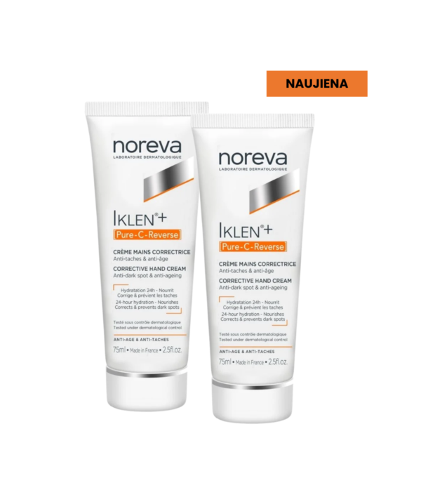Rankų kremų rinkinys pigmentuotai, senstančiai odai IKLEN+ Pure-C-Reverse