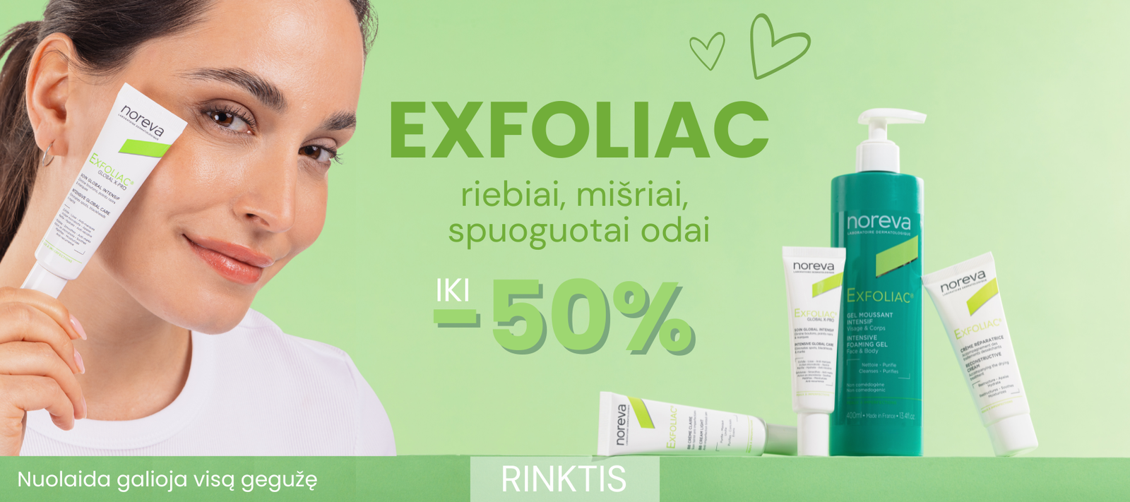 Exfoliac gegužė