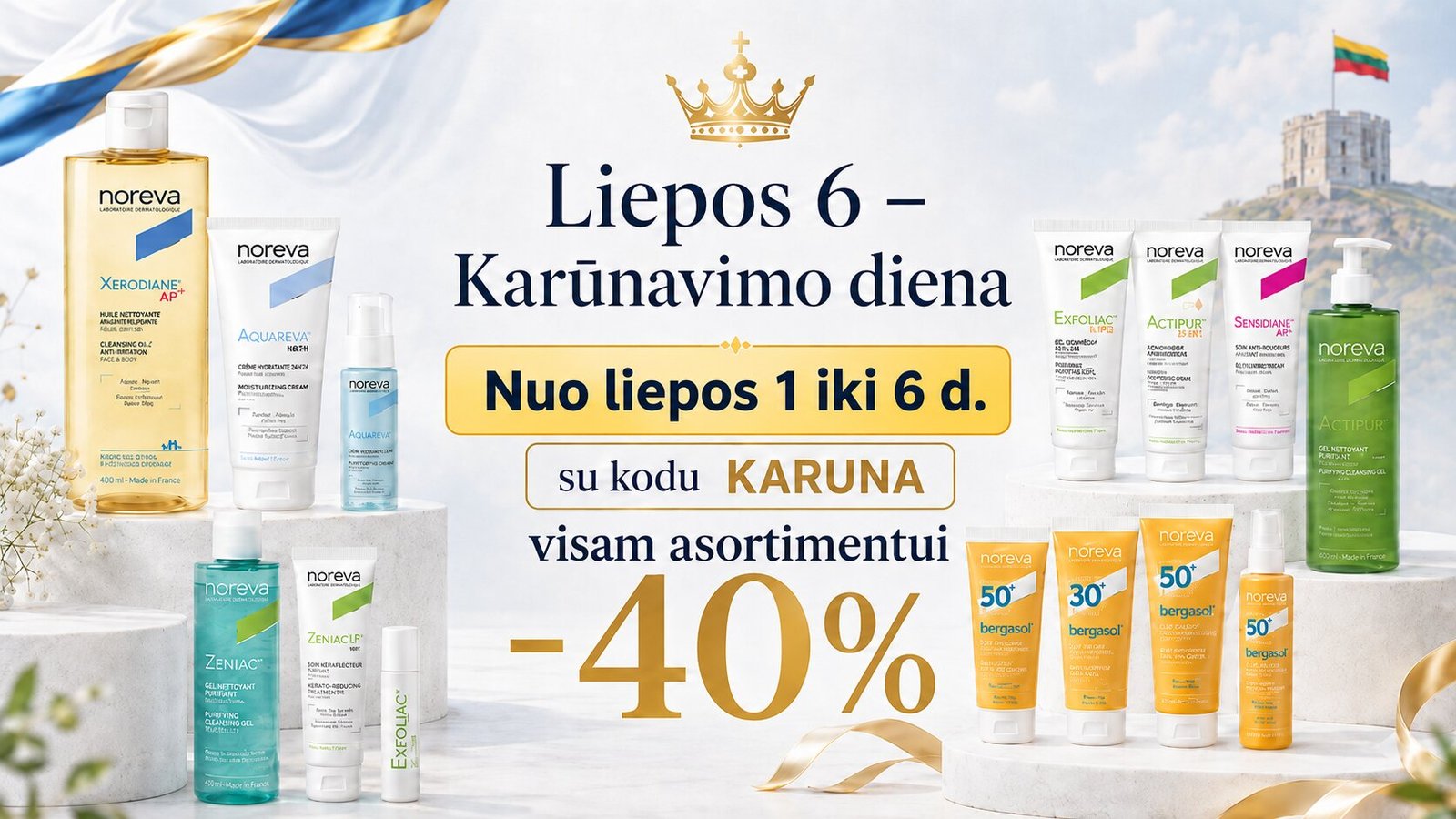 Karūnavimo diena viskam su kodu KARUNA -40%